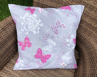 Pillow case in cottage style, cotton, 40 x 40 cm