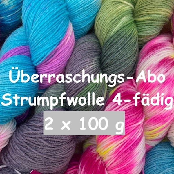 Abo Sockenwolle 4-fädig + Geschenk