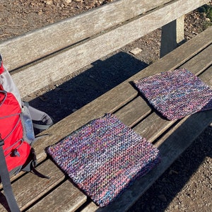 Wool package outdoor seat cushions 2 pieces, complete with instructions and needles