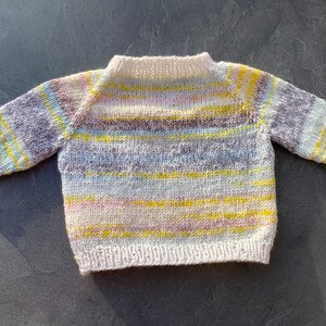 Baby sweater, size 68, hand-knitted