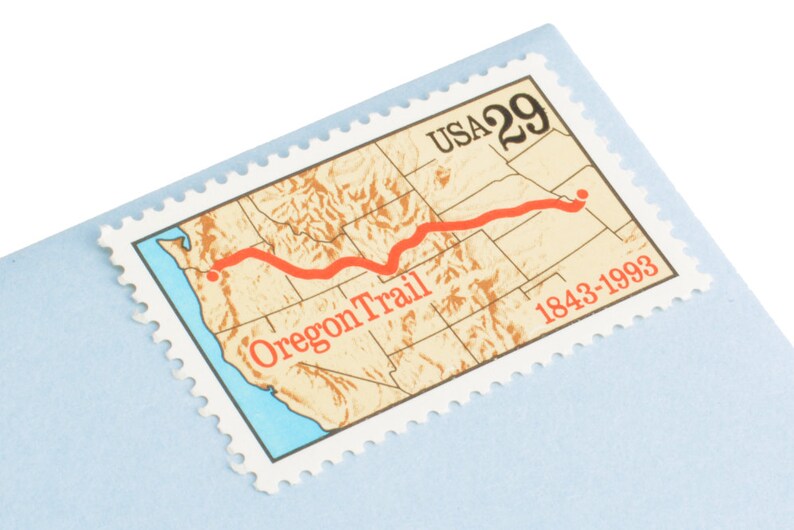 25 Oregon Trail Stamps 29c Unused Vintage Postage from Etsy