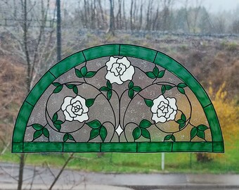 Autocollant Vitrail Repositionnable Arbre De Vie - 40x30 Cm - Fait Main En France - Wicoart