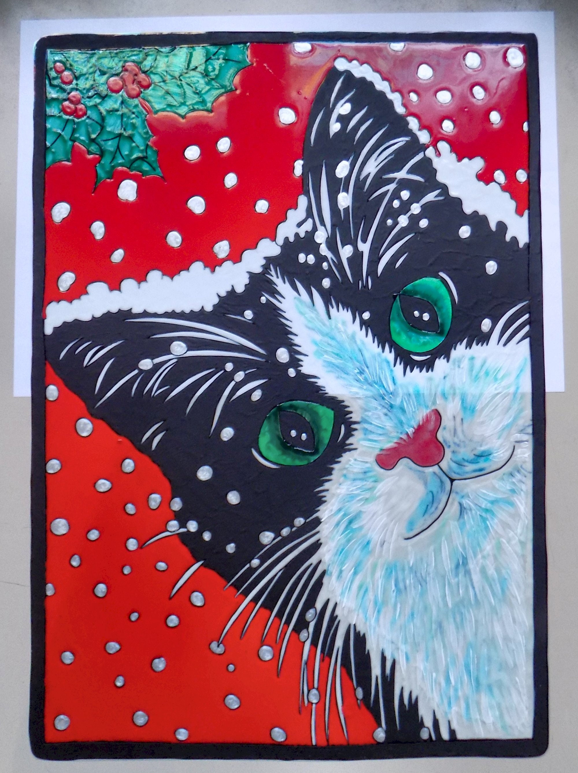 Wicoart ステッカー ウィンドウ クリング ステンドグラス アート