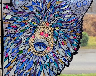 wicoart sticker window cling stained glass vitrail angle peeking ours