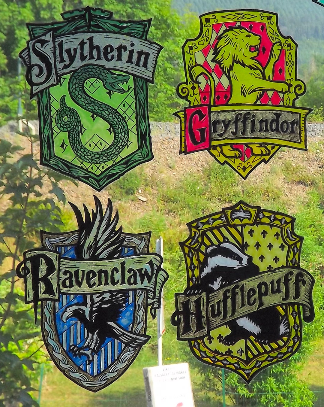 Wicoart Sticker Window Cling Stained Glass Art Harry Potter Etsy