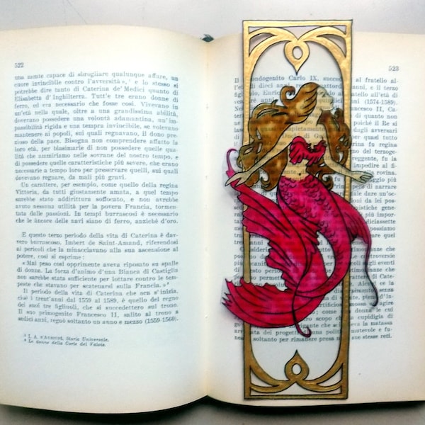 wicoart bookmark window color cling stained glass vitrail mermaid 1 art nouveau