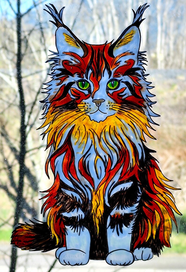 Autocollant Décoratif Repositionnable Pour Fenêtre - Papillon Multicolore - WICOART