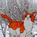 Sticker Décoratif Fenêtre WICOART Papillon Multicolore - Vitrail Amovible Et Repositionnable