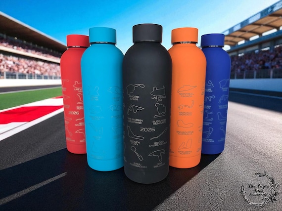 2026 Engraved F1 Track Thermal Bottle 2025 500ml