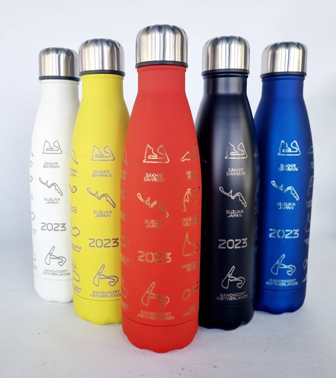 F1 Inspired 2024 Track Calendar Name Thermal Water Bottle Etsy