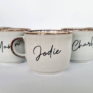 Personalised drink mug with name