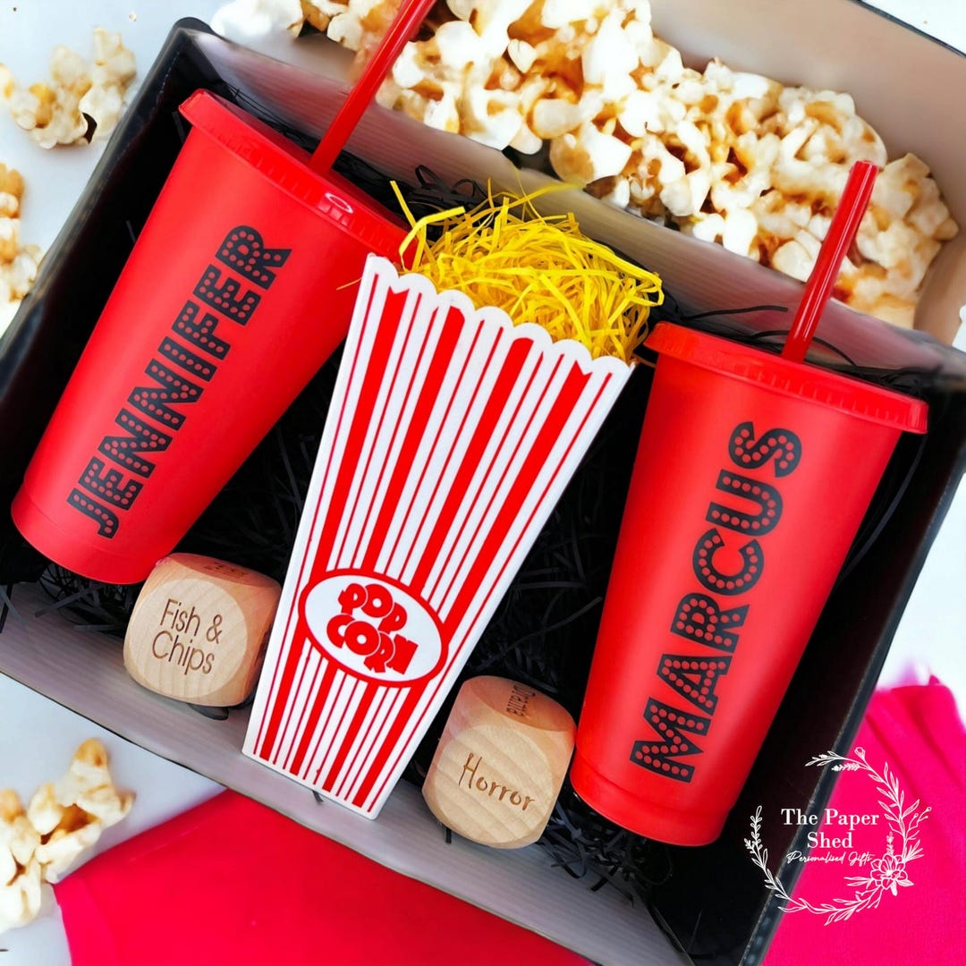 Personalised Movie film Night Date Night Hamper Box Popcorn Name personalised-movie-film-night-date-night-hamper-box-popcorn-name