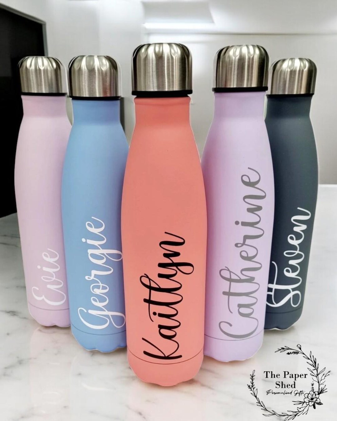 Personalised Name Thermal Water Bottle V1 - Etsy UK