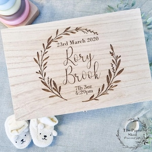 Baby Memory Keepsake Box Wreath
