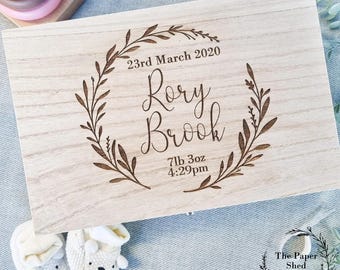 Baby Memory Keepsake Box Wreath