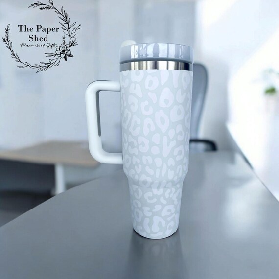 thumbnail interactive-video image 1 of Cirkul 30oz Travel StrawSip Double-Wall Insulated Stainless Steel Tumbler With Handle, Black Leopard 1 of 12