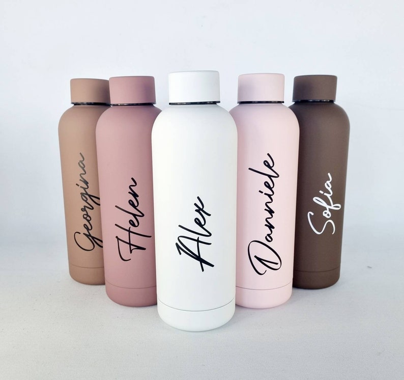 Personalised Name Thermal Water Bottle - Etsy UK