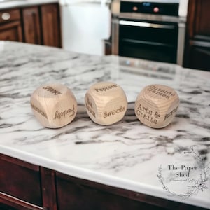 kids Decision dice wooden engraved gift