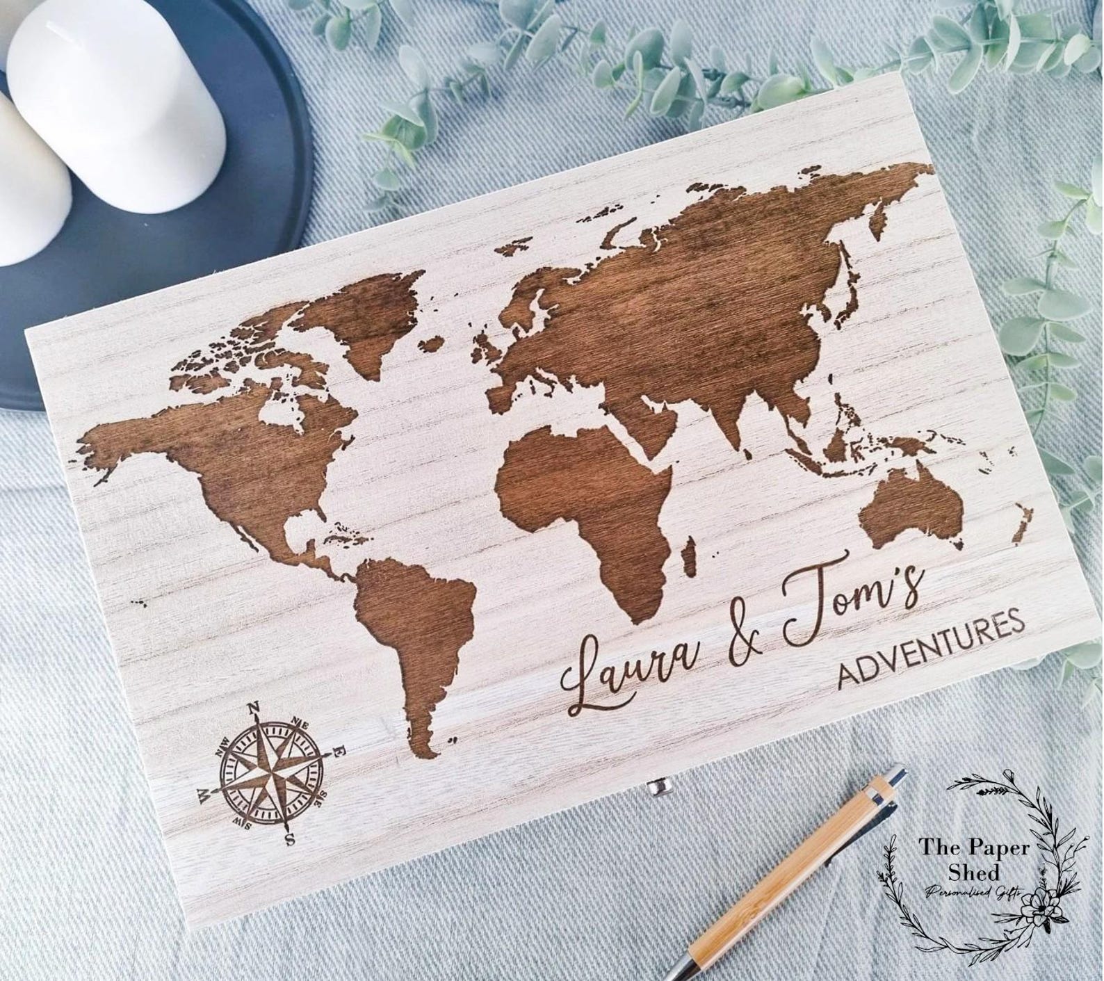 Couples Adventure Map Keepsake Memory Box - Etsy UK