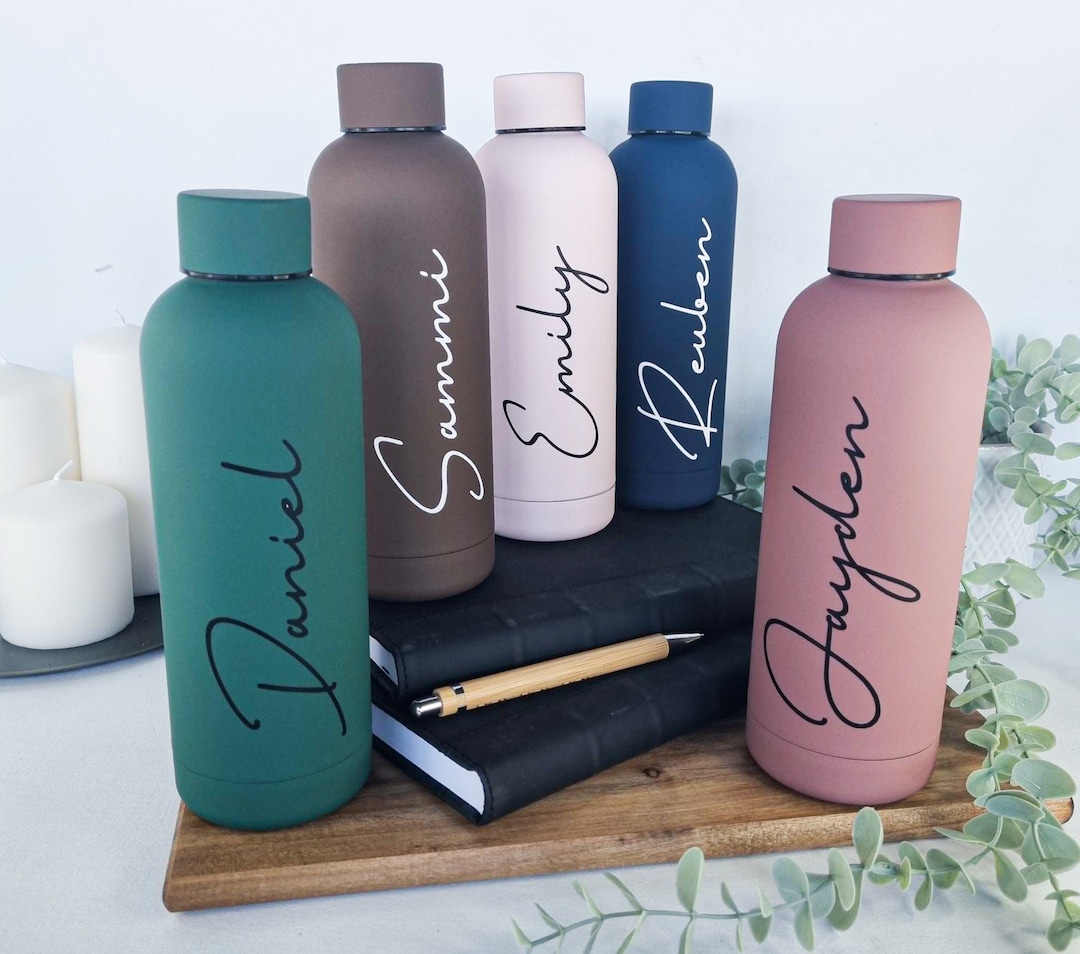 Personalised Name Thermal Water Bottle - Etsy UK