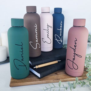 Personalised name thermal water bottle