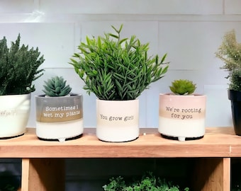 Plant Pot, Quirky, Comedy, Funny, Joke, Quote, Plants, Personalised, Own quote
