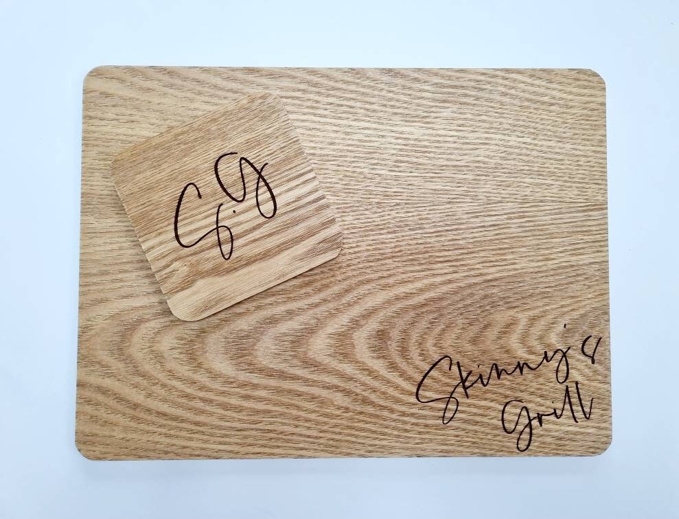 Engraved Personalised Wooden Placemats and Drinks Coaster Sets Etsy