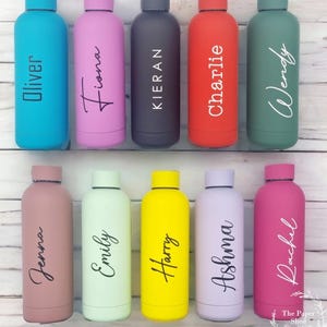 Personalised name thermal water bottle