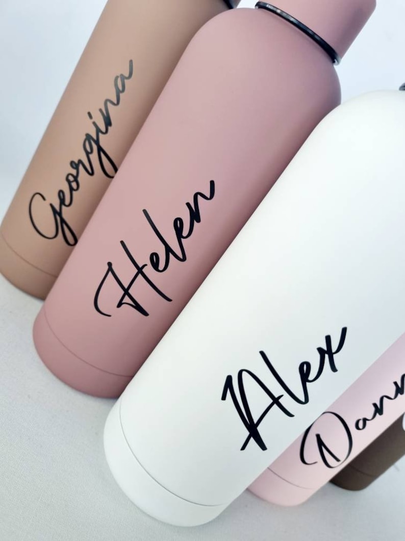 Personalised Name Thermal Water Bottle - Etsy UK
