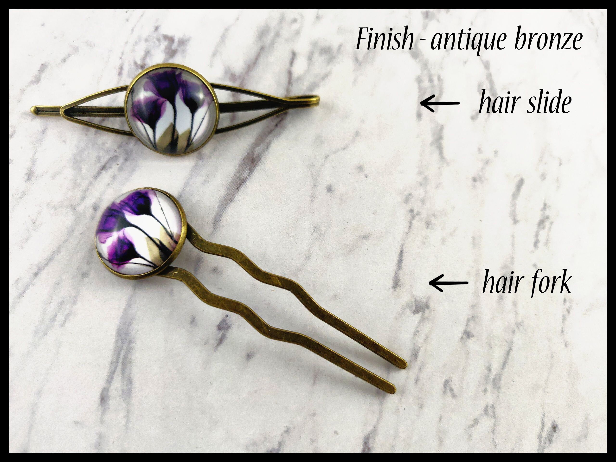 Cat print Hair slide Cat hair accessories Hair clips for Etsy