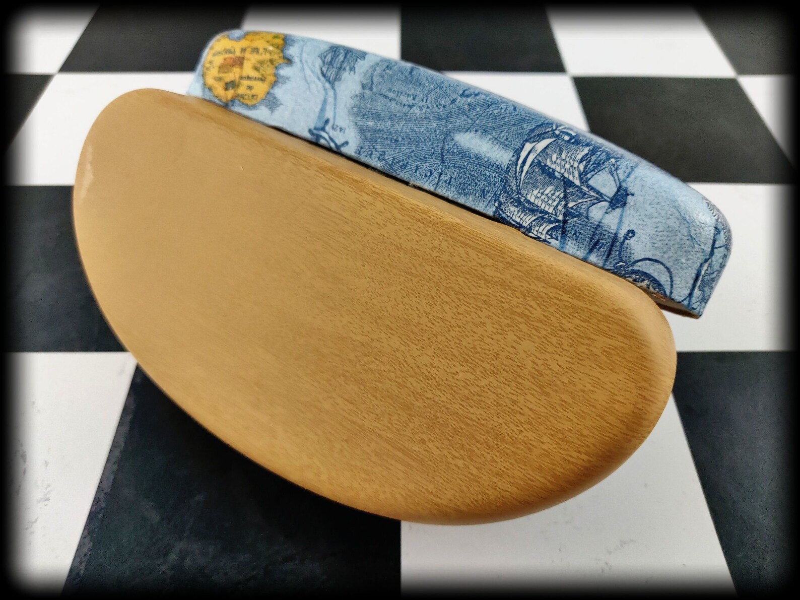 World Map Sunglasses Case Hard Blue Print Eyeglass Case Hard Etsy