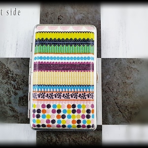 Slim Zigarettenhülle einfaches Design, Bunte Visitenkartenhalter, Geometrisches Design Kreditkartenhalter