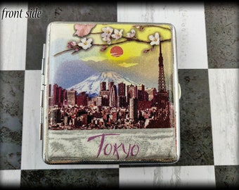 Tokyo Cigarette case king size Japan cigarette box Tokyo city business card case