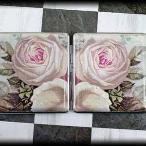 Zigarettenetschere Vintage Rosen Classic Zigarettenetschere Vintage Rosen Geschenk für Raucher Visitenkartenhülle und Kreditkartenbox
