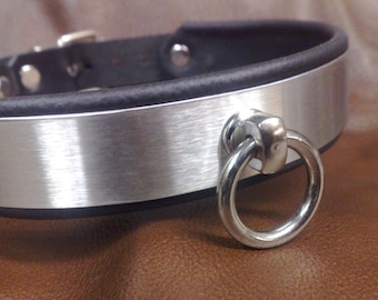 BDSM Halsband Metall Edelstahlhalsband verstellbar