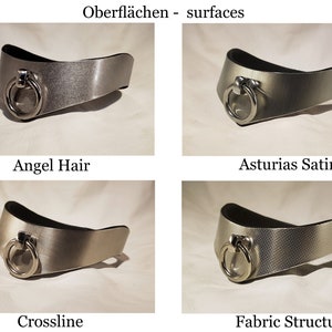 exclusive BDSM stainless steel collar choker necklace ring of O neckband Sub lockable slim elegant custom made engravable individually image 4