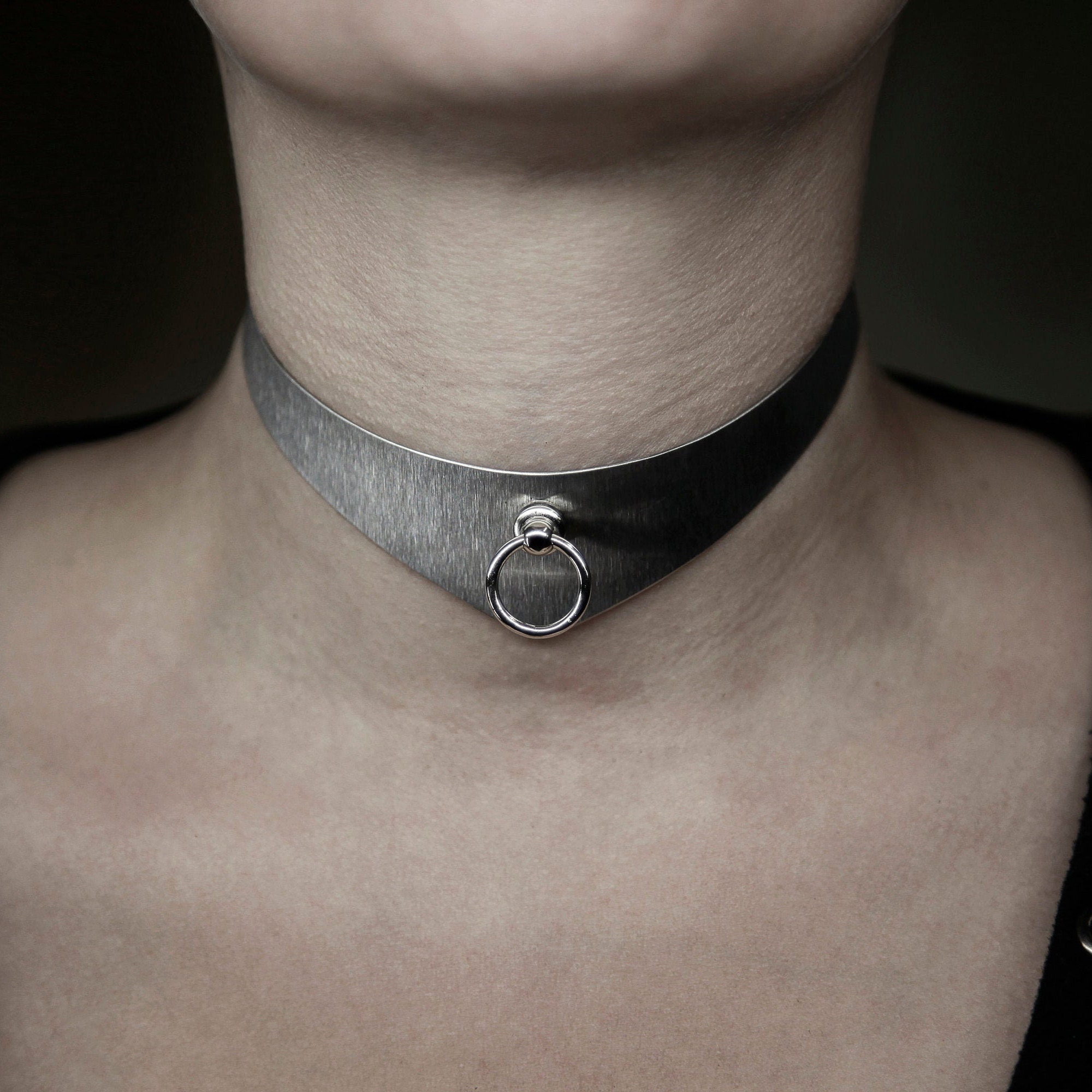 Collar BDSM Historia de O collar de acero inoxidable anillo de Etsy