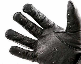 BDSM Vampire Punishment Glove with Stainless Steel Spikes for Spanking genuine Leather Toy Claws Dungeon Equipment Gloves Metall Geyer