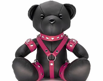 革製のBDSMテディベアEDDY - 非常に特別な変態な抱きしめたくなる