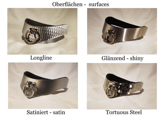 Collier BDSM Métal Neck Choker - Anneau O-Ring - Verrouillable - Acier Inoxydable - Neuf