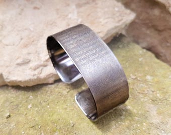 Pulsera BDSM con mensaje secreto, acero inoxidable - regalo personalizado