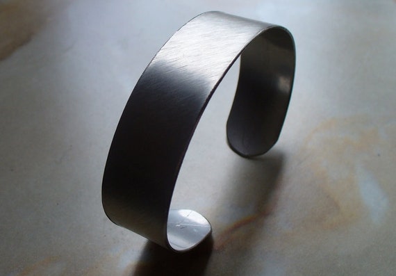 Stainless Steel Brushed Finish Engravable Cuff Bangle Bracelet Stainless Steel Brushed Finish Engravable Cuff Bangle Bracelet