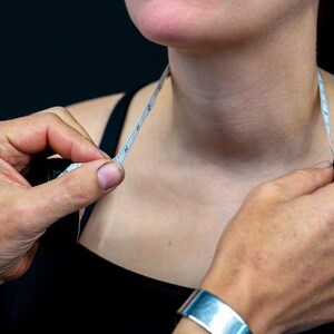 BDSM Collar metal women lockable image 13