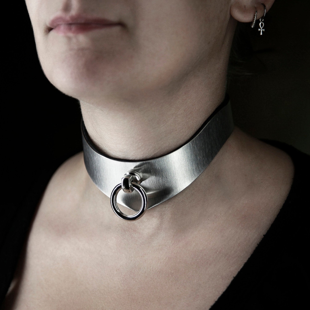 BDSM Collar Metal Women Lockable Etsy