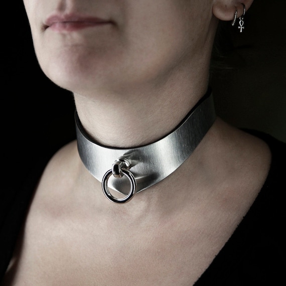 BDSM Collar Metal Women Lockable 