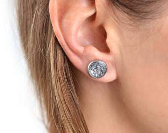 Stud Earrings, Silver Earrings, Mini Earrings. Sparkling Earrings. Tiny Earrings. Post earrings Silver women earrings. Gift for her