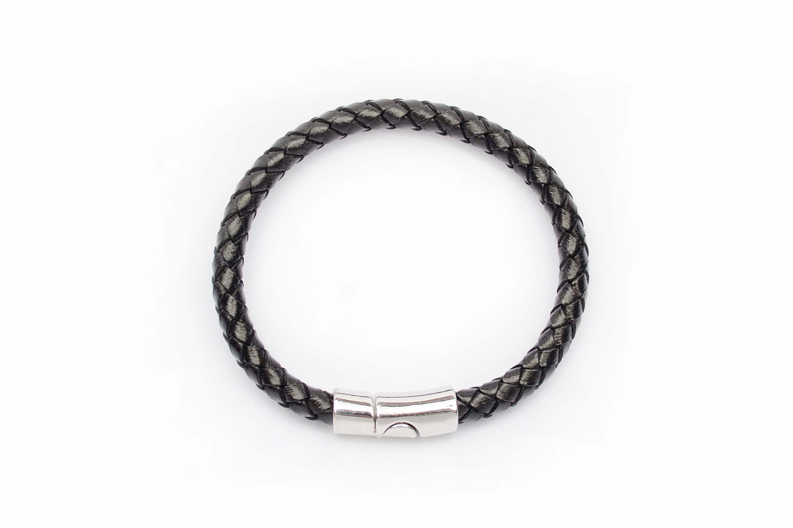 Women Leather Bracelet. Women's Bracelet. Black Leather Etsy