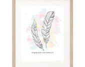 Print  Feather