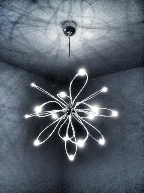 【生産終了・新品未使用】IKEA ONSJO LED シーリングライト IKEA ONSJÖ LED Chandelier Flower Novelty Pendant, Onsjo 3D Ceiling