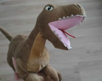 Velociraptor Dinosaur IKEA Plush Toy Jattelik Tyrannosaurus T-Rex khaki Green Realistic Stuffed Plush Animal Soft Toy Vintage Discontinued